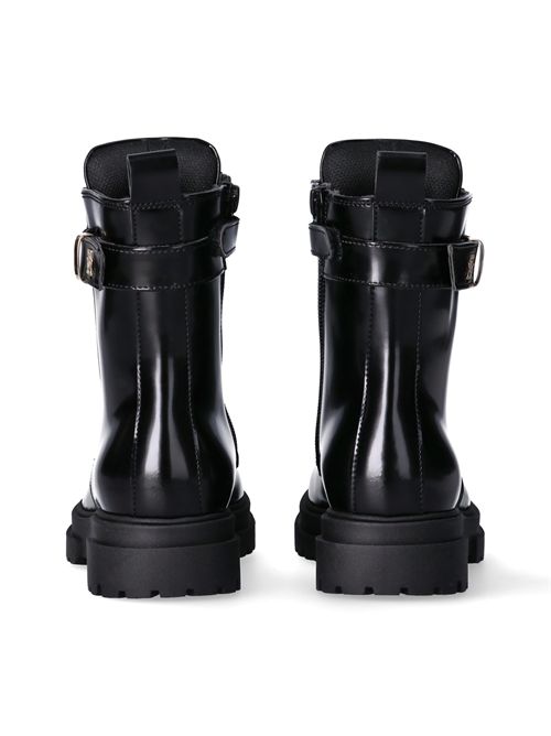 Stivali neri con logo TOMMY HILFIGER | 34028NERO